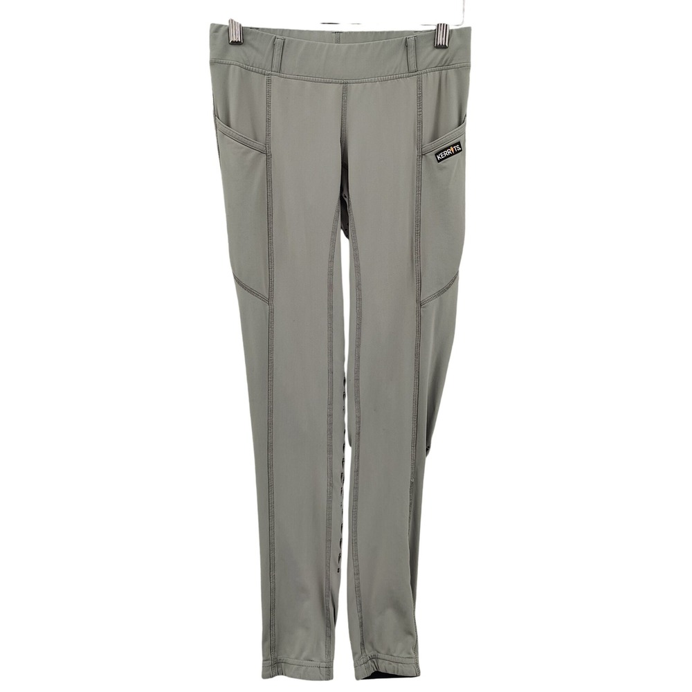 Kerrits Womens Equestrian Gorpcore Riding Tights Small Gray Green Full Seat Grip